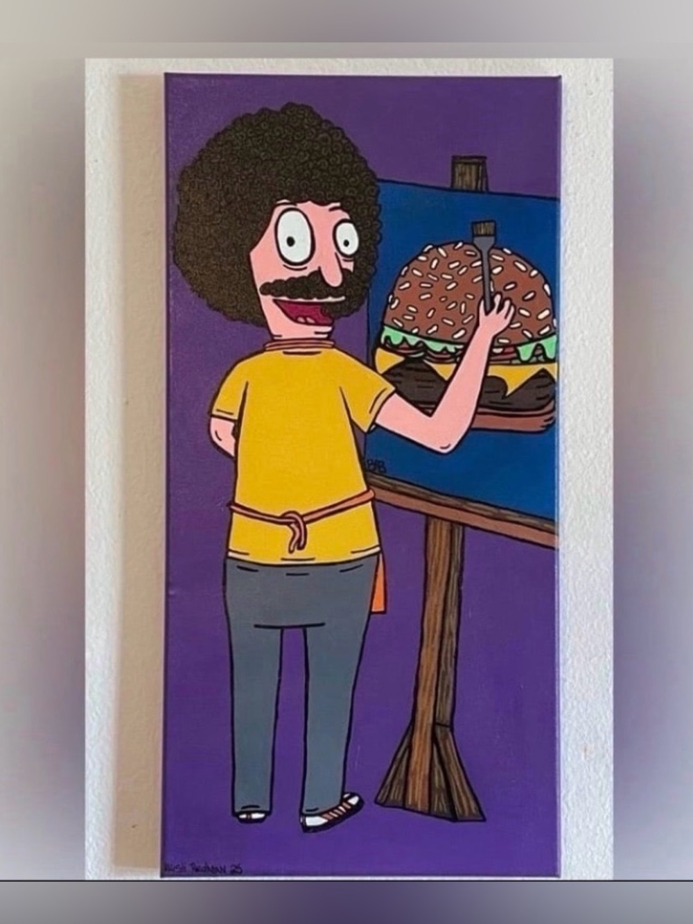 “Happy Little Burger By BOB was Belcher by Me Kristi Redman 10X20 Acrylic Canvas